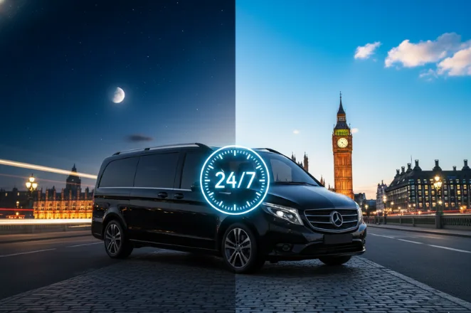 24/7 taxi availability for local and airport journeys