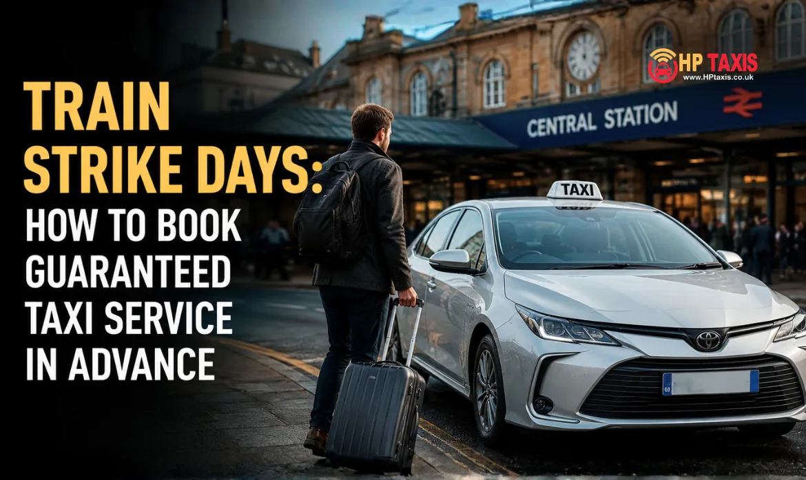 Advance taxi booking during train strike days in Haywards Heath