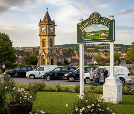 Trusted taxi service in Burgess Hill coverage areas