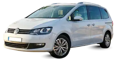 VW Sharan 7 seater taxi for group travel and airport transfers
