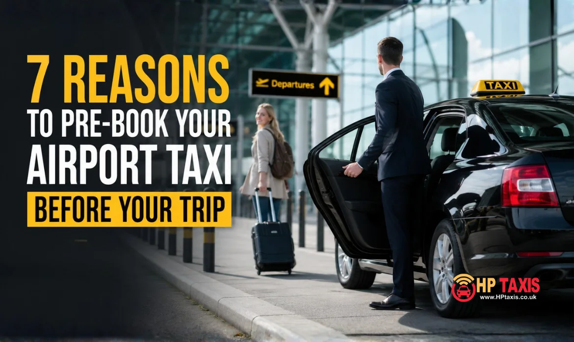 Passenger boarding a pre-booked airport taxi in Haywards Heath before an airport journey